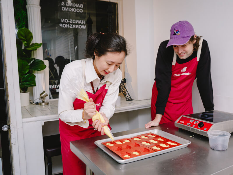People making desserts